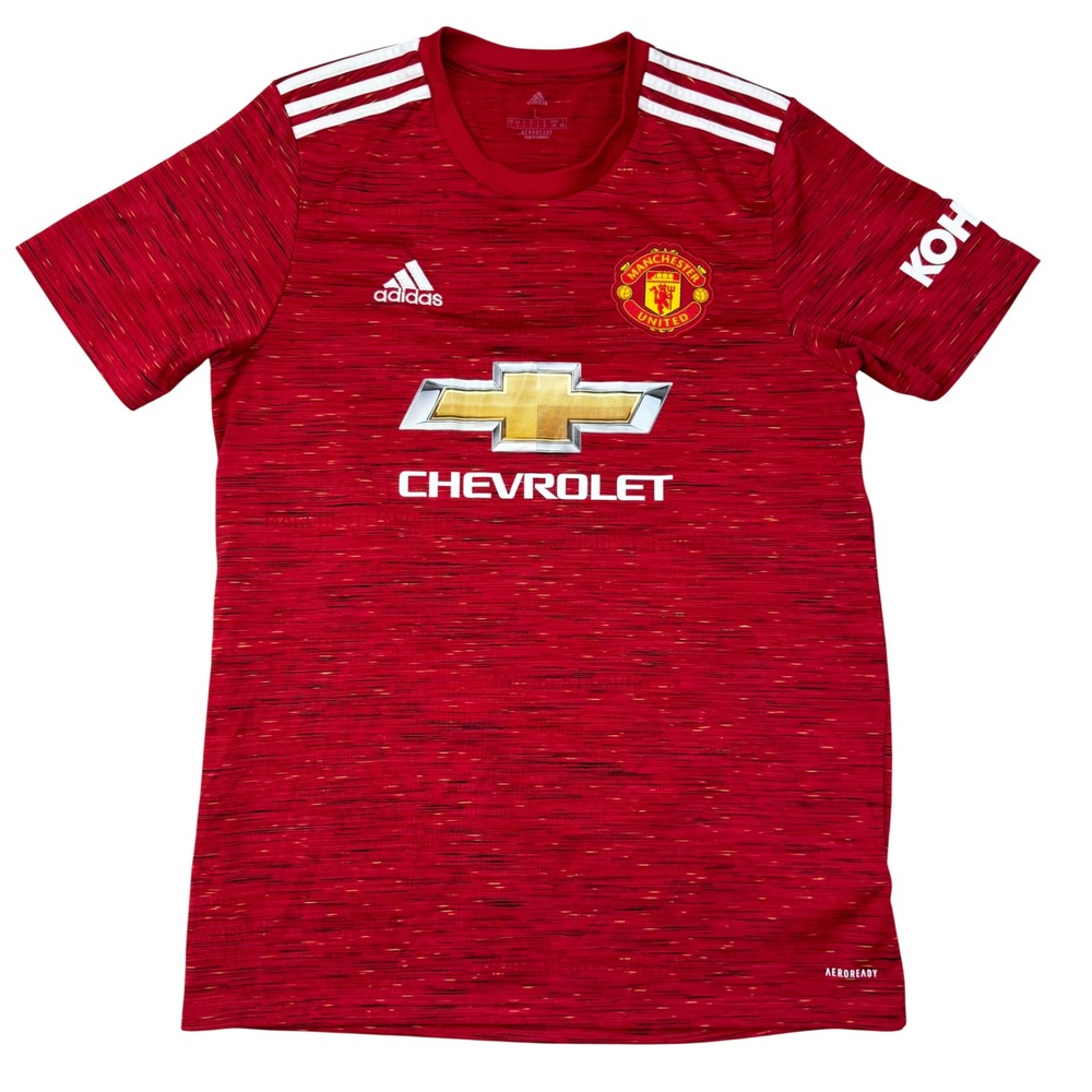 Adidas Manchester United 2020-21 Home Jersey Mens Large Red‎ Chevrolet Soccer